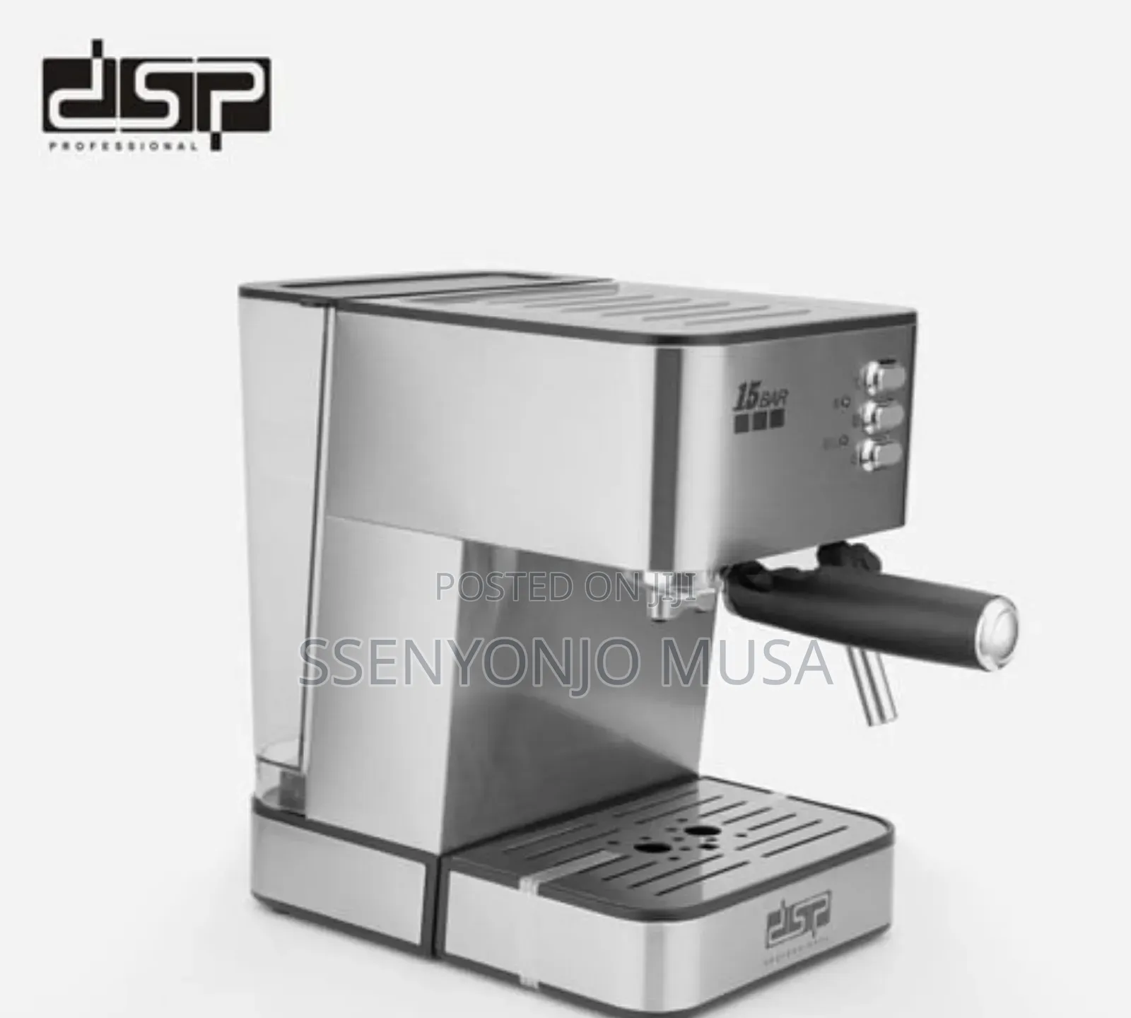 DSP Coffee Machine With 15 Bar Pump Stainless Steel