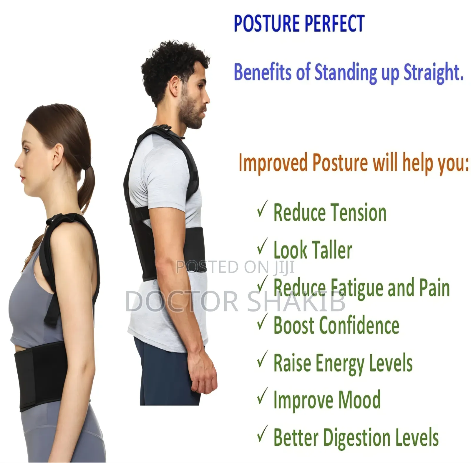 Adjustable Posture Corrector Brace Belt