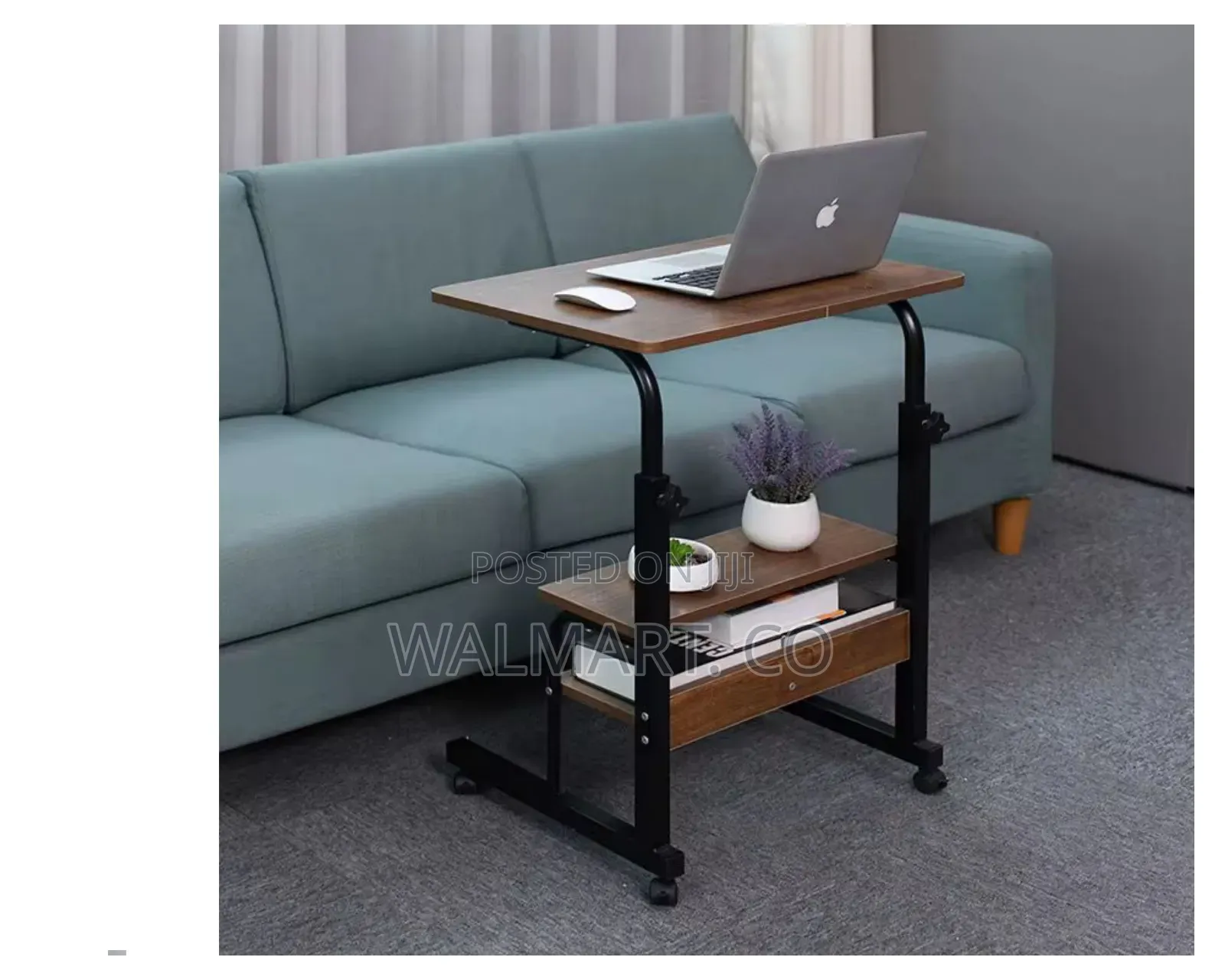 Adjustable Height Laptop Bedside Table