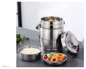 8 Litres Insulated 3 Tier Thermos Bento Stainless Steel Lunch Box