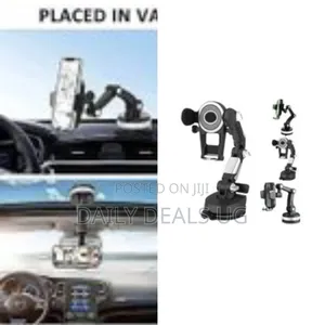 Suction Cup Cell Phone Holder Stand for Car -3in1 Long Arm