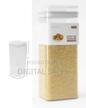 3.1 Liter Twist 'N Lock Airtight Square Plastic Canister With Ring