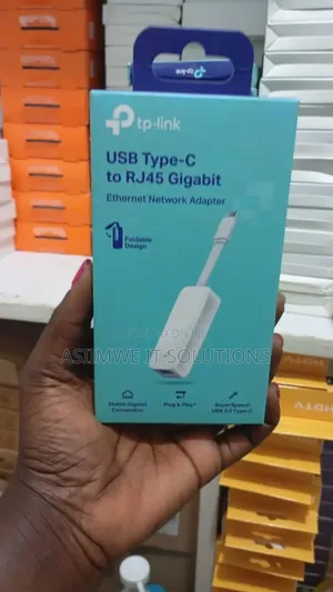 Tp-Link Ue300c Usb Type-C to Rj45 Gigabit Ethernet Network Adapter.