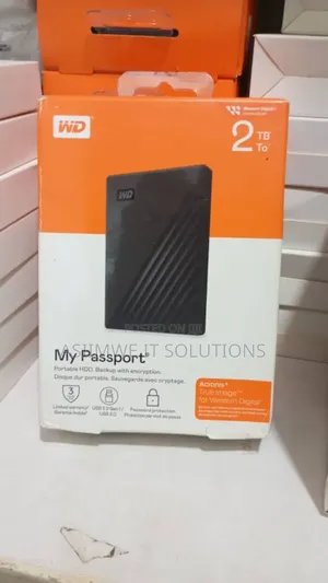 Wd My Passport 2tb Portable Hard Drive.