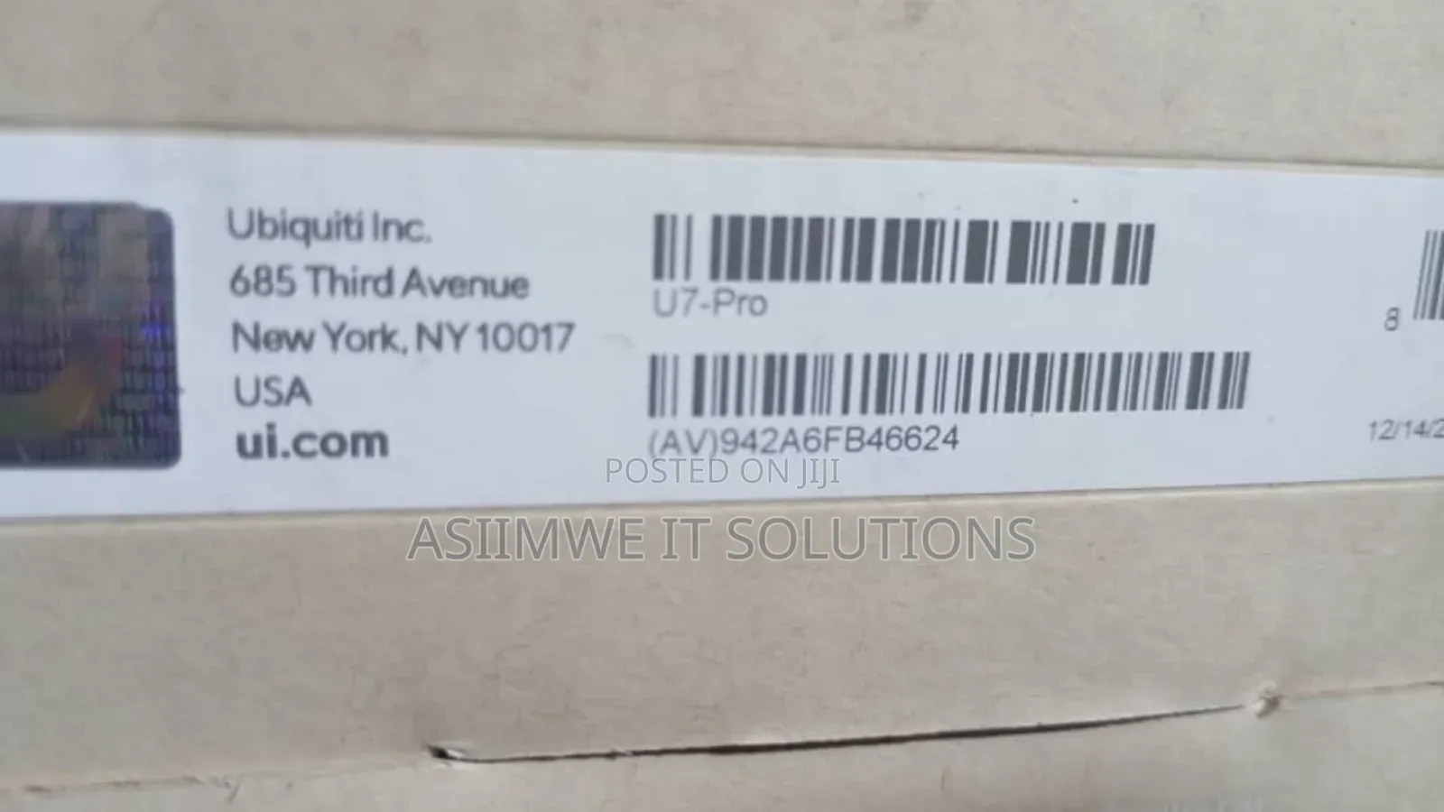 Ubiquiti Unifi U7 Pro Wi-Fi 7 Access Point.