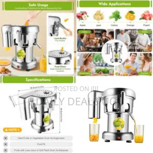 Commercial Juice Extractor, 110v Heavy Duty Centrifugal Juicer
