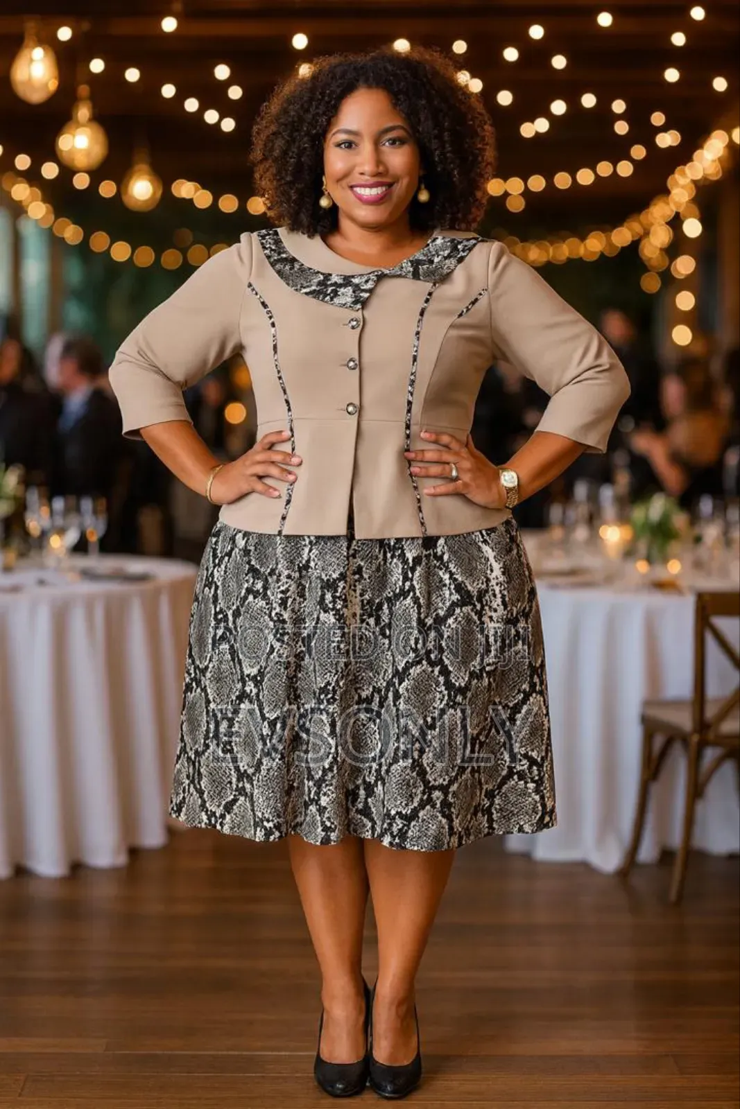 Animal Print Round Dresses