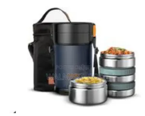 Double Wall Insulated Lunch Box Leak Proof With Free Lunch Bag-2.3ltr