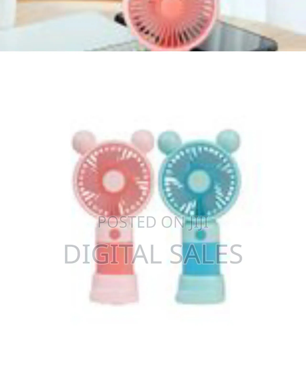 Rechargeable Battery Personal Cooling Fan - Makeup Fan,