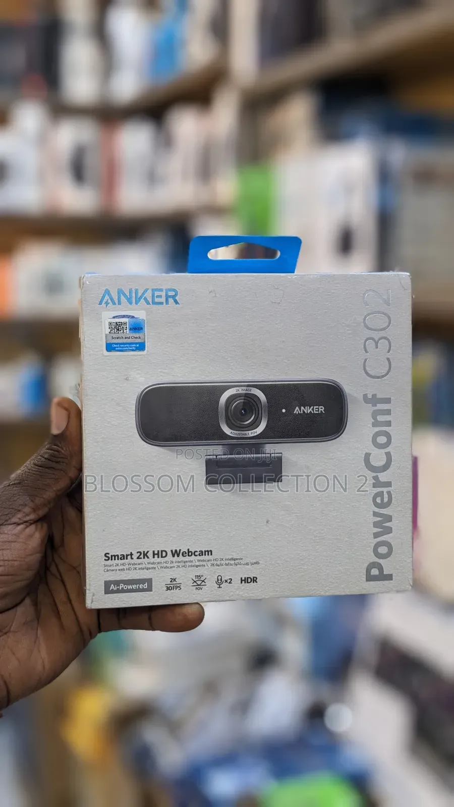 Anker Webcam With Microphone for Pc, Powerconf C302 Smart