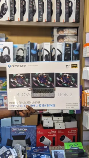 Powerology 14" Portable Dual Screen Tabletop Laptop Monitor