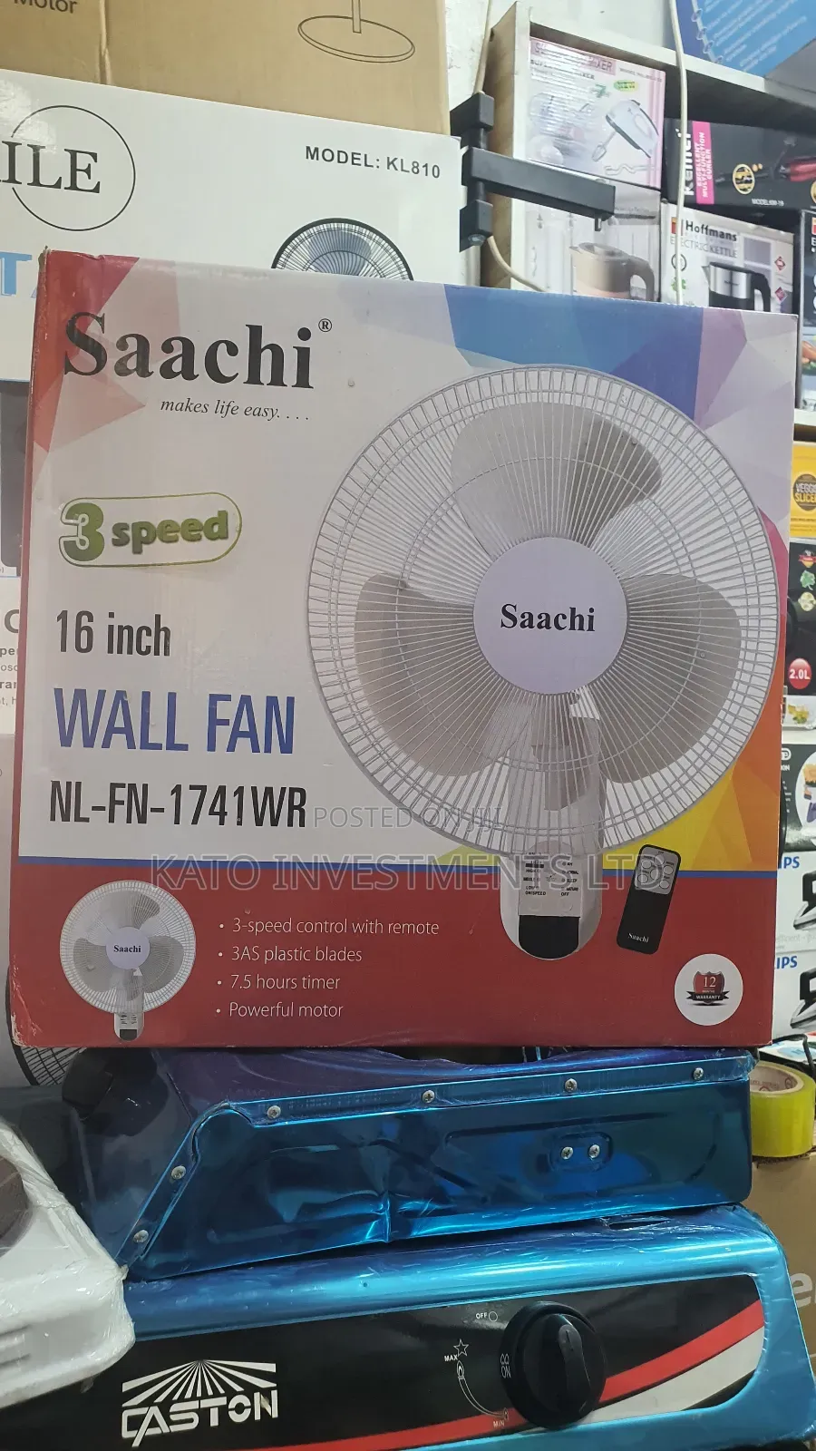 Saachi Wall Fan With Remote
