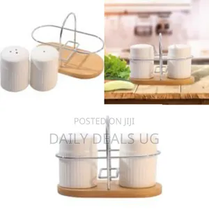 Classic Porcelain Salt and Pepper Shakers for Table