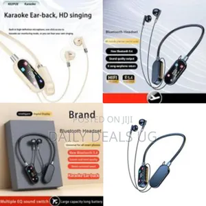  Color Screen Headset Led Battery Hanging Neck