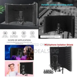 Foldable Adjustable Sound Absorbing Vocal Recording Panel Portable