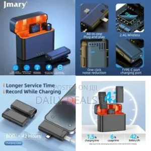 Jmary Mw16 3in1 Plug Play Lapel Lavalier Mic 2.4g Wireless Microphone