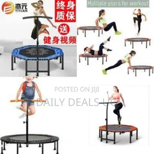 Foldable Portable Adult Kids Fitness Trumpet Rebounder 45"