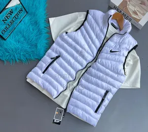 White Down Vest Nike Half Jacket. White