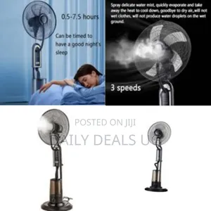 Evaporative Air Cooler Outdoor, Indoor Fan Misting Fan 16-Inch