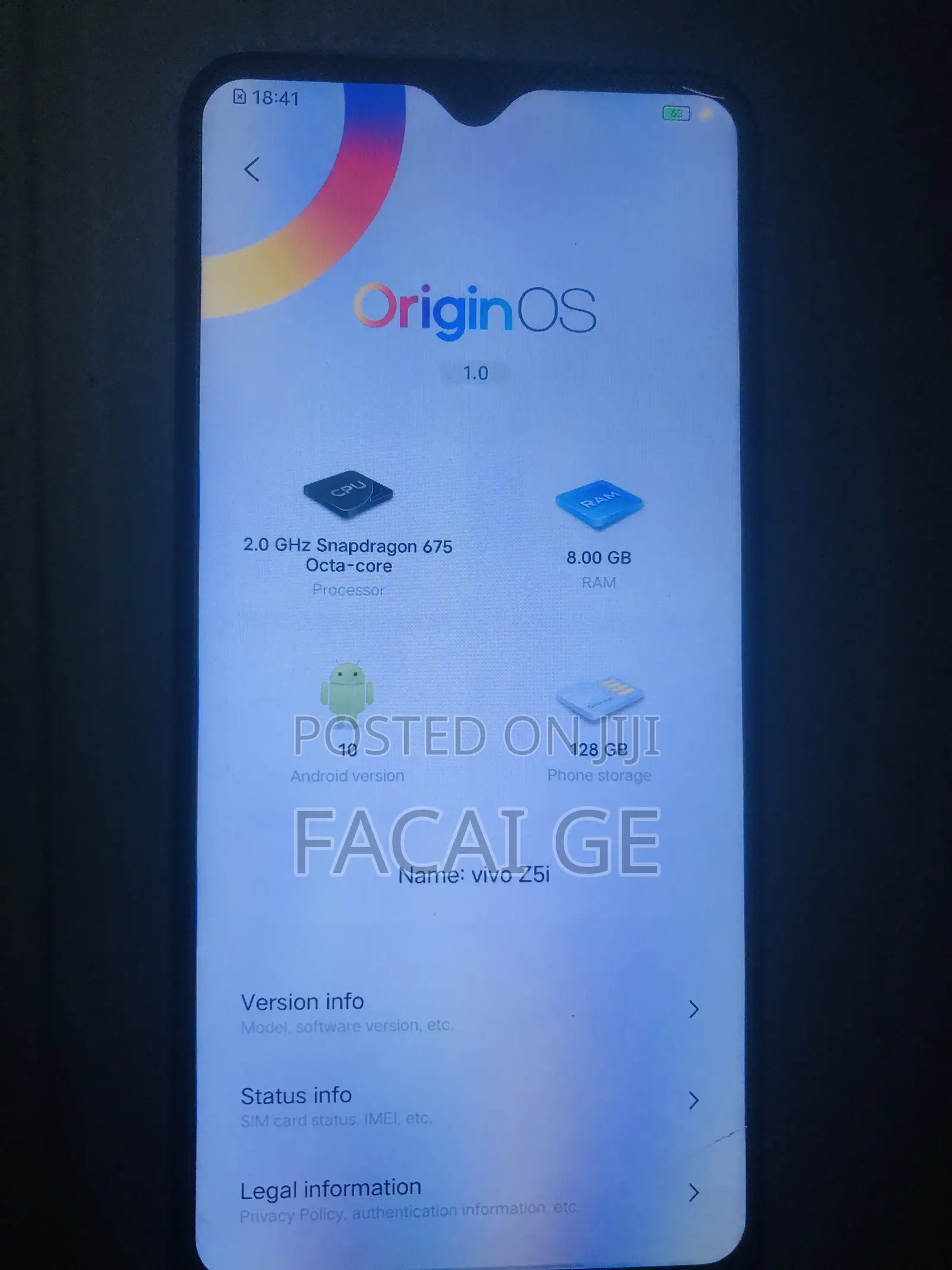 Vivo Z5i 128 GB Green