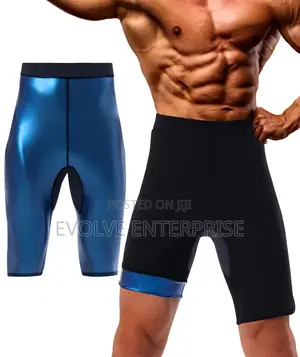 Men Sauna Pants Sweat Leggings Thermo Capris Slimming Tights