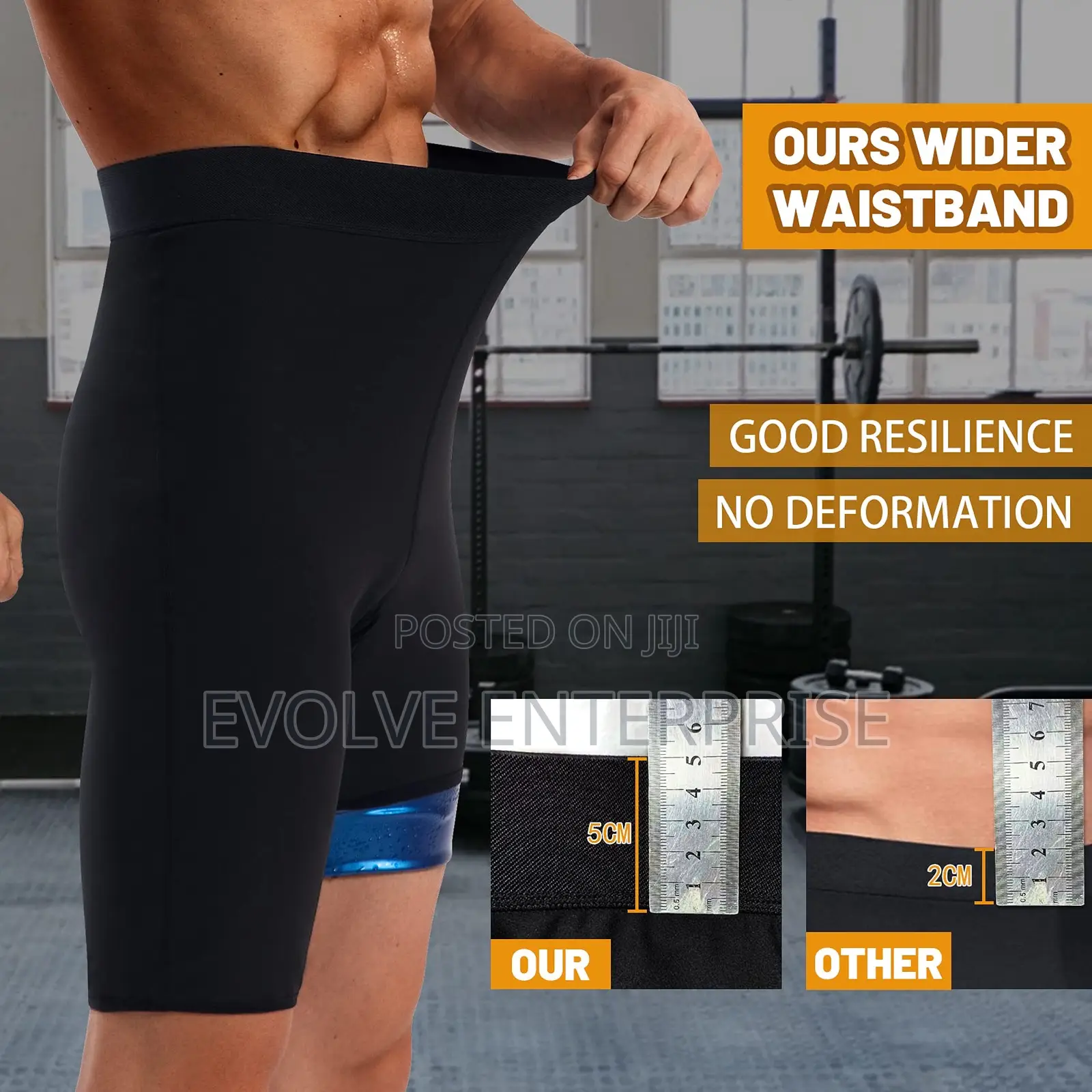 Men Sauna Pants Sweat Leggings Thermo Capris Slimming Tights