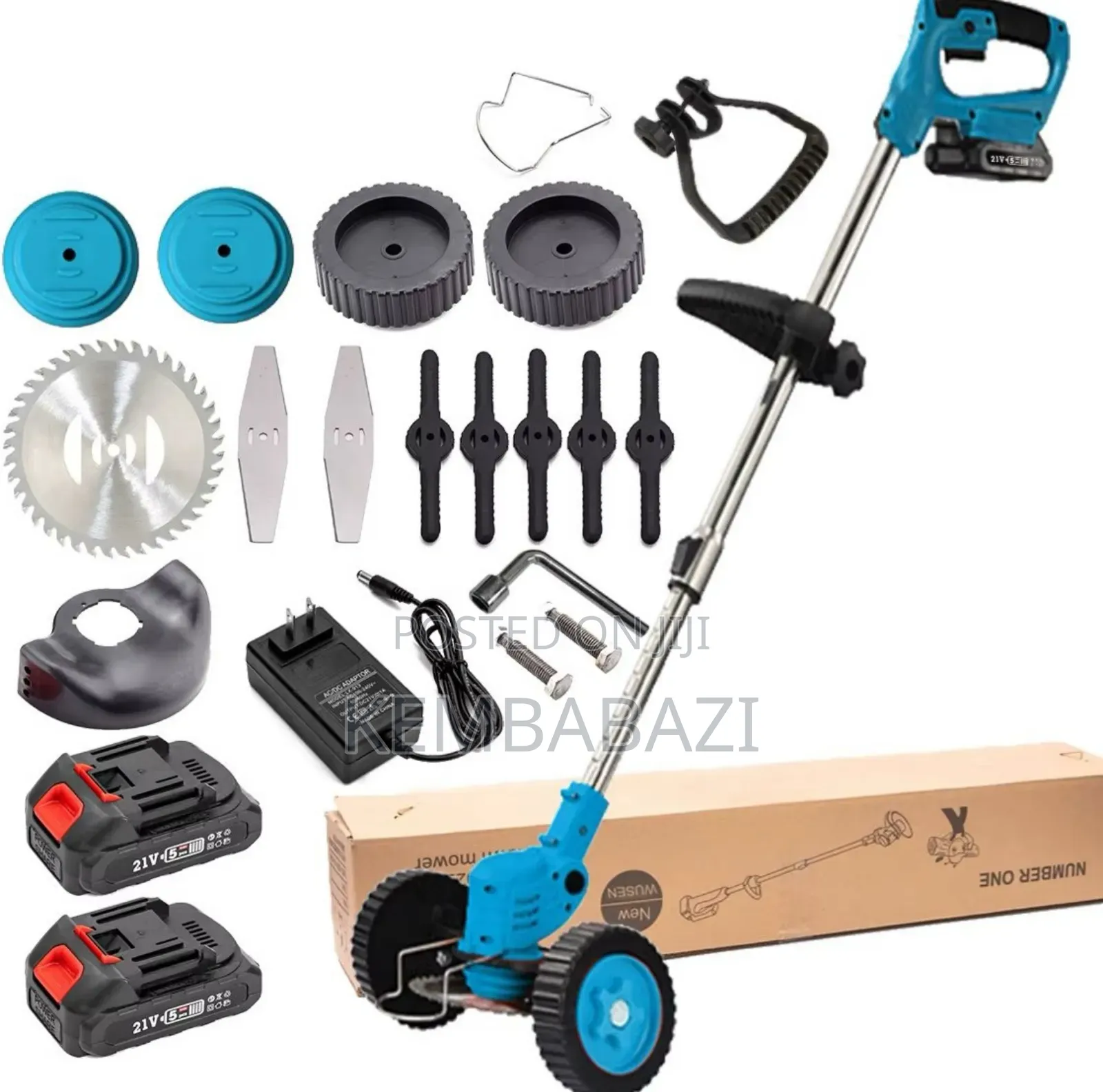 Wusen 21v-5 Cordless Electric Grass Trimmer/Weed Wacker.