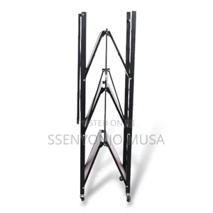 Portable Kitchen Folding Shelf – 4-tier Metal Storage Rack With Wheels