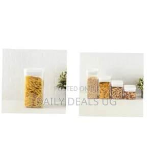 3.1, 2.3, 1.7, 1 Liter Big Size Transparent Twist 'N Lock Airtight