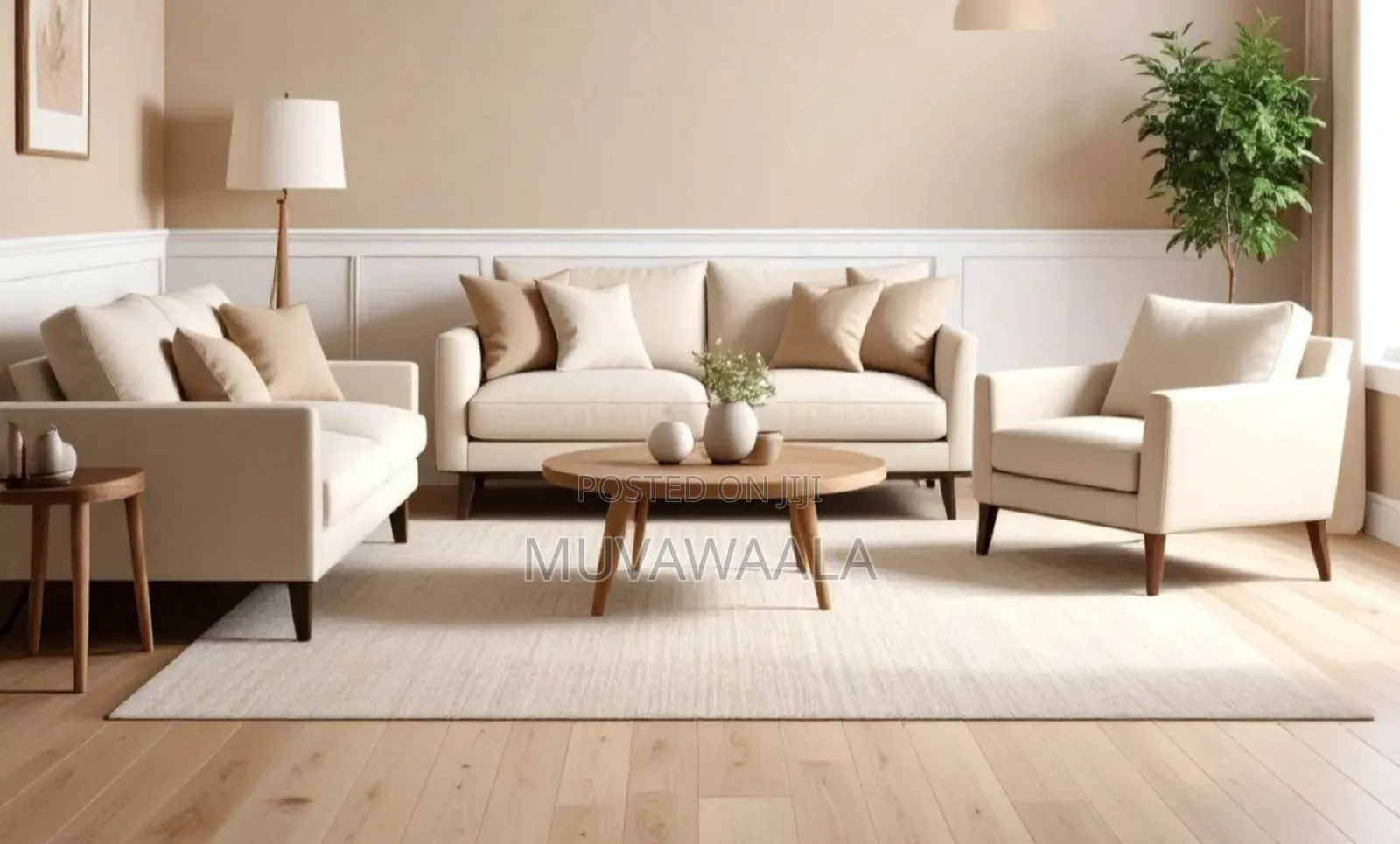 Creamy Sofa Sofa Set