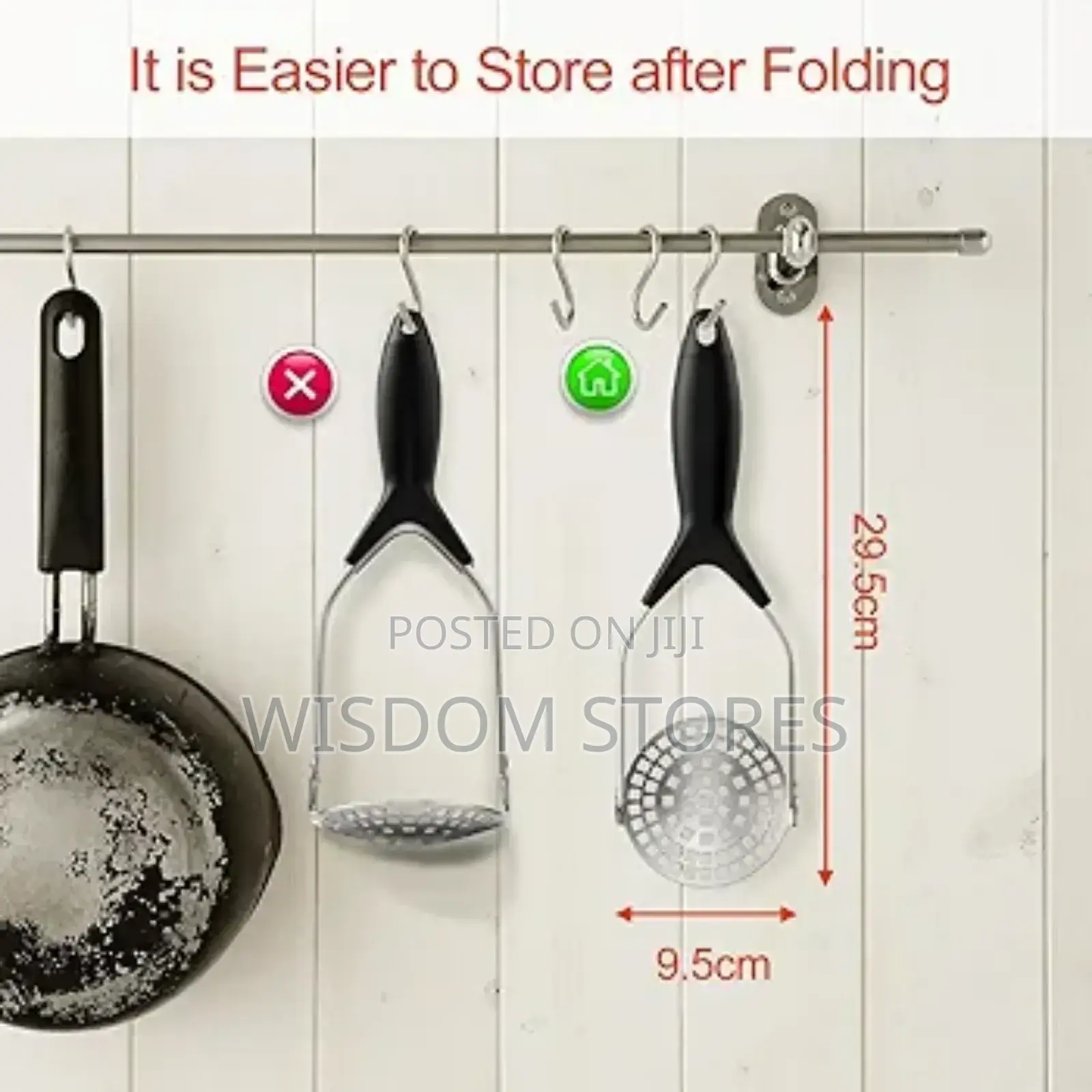 Stainless Steel Flexible Potato Masher