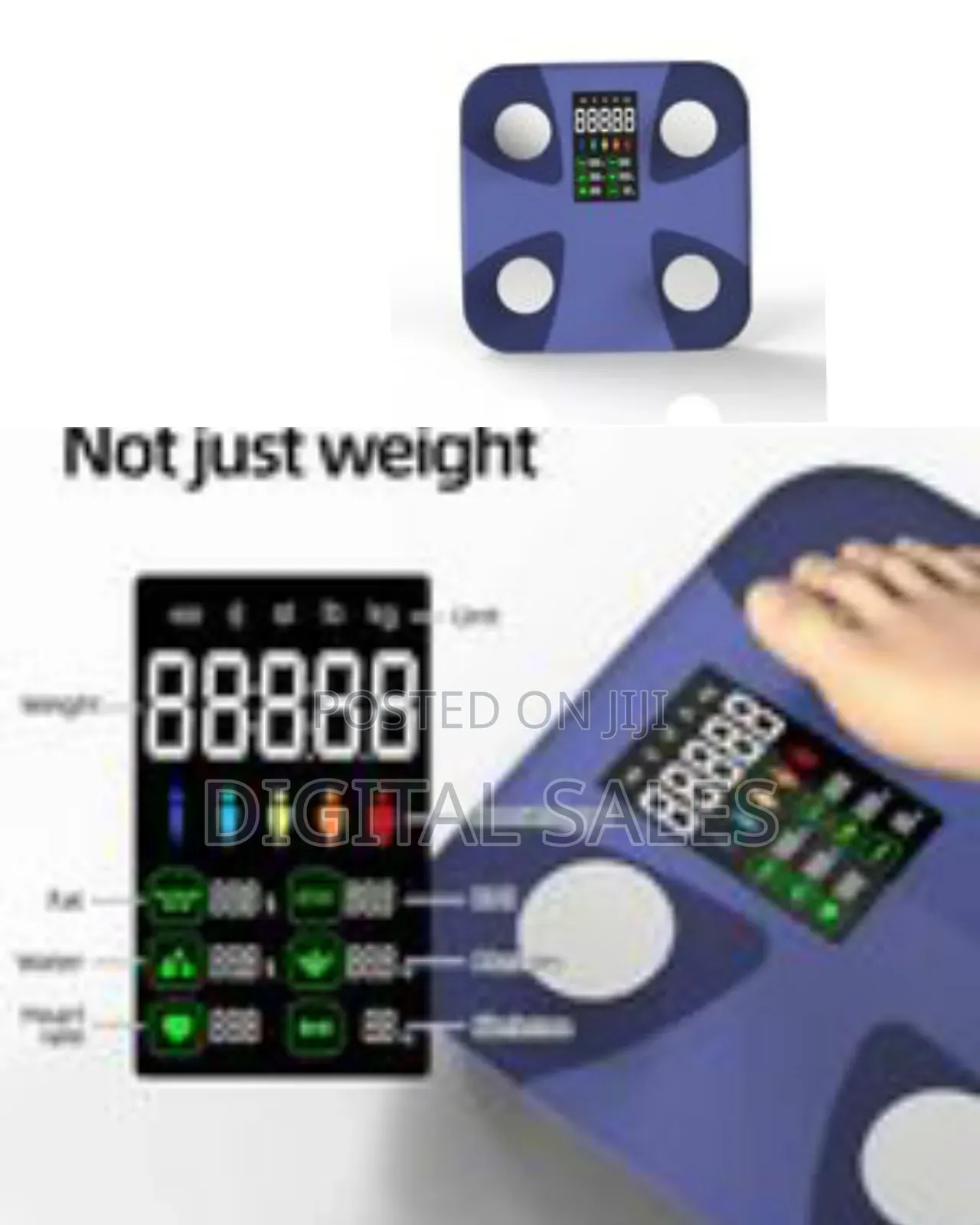 Lcd High Accurate Glass Body Fat Analysis Electronic Smart Scale