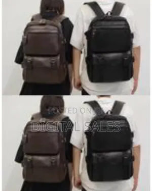 Backpack Soft Leather for Men, High-Quality Luxury Designer Casual