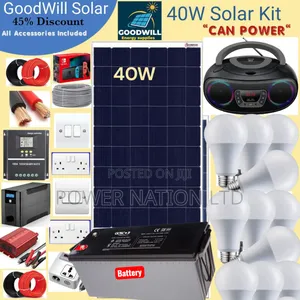 40w Power Nation Solar System Full Kit
