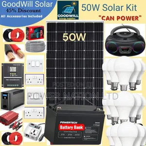 50w Power Nation Solar System Full Kit