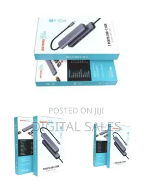 Porodo Blue 7in1 Hub Hdmi 2xusb-a 2xusb-C Sd Micros