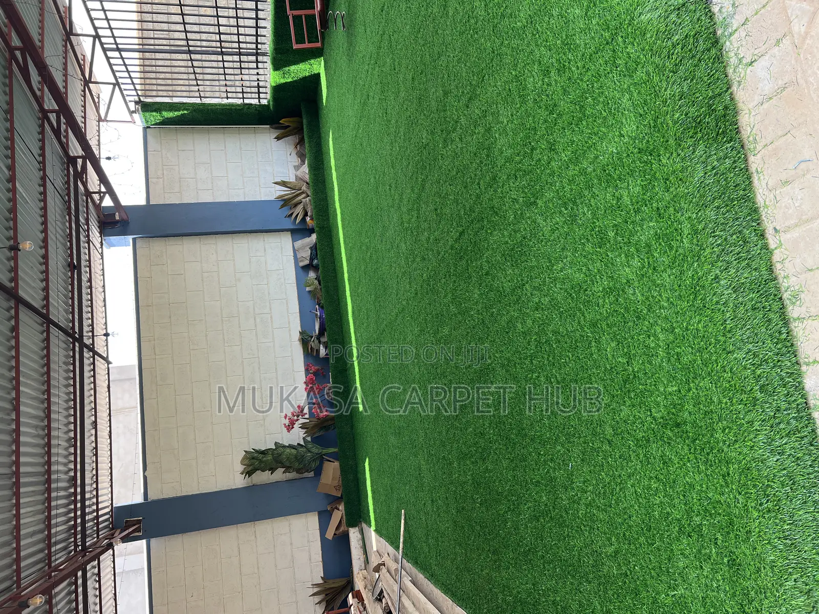Ultra-Soft Green Grass Carpet