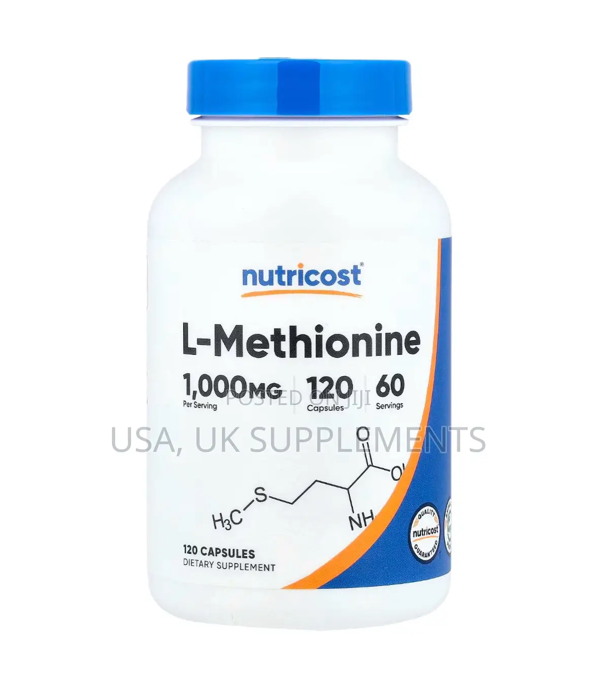 L-Methionine 1000mg 120capsules Nutricost