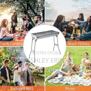 Portable Stainless Steel Foldable BBQ Grill