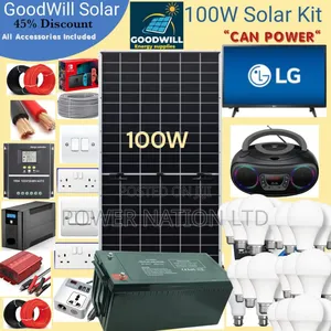 100w Power Nation Solar System Full Kit