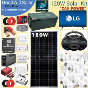 120w Power Nation Solar System Full Kit
