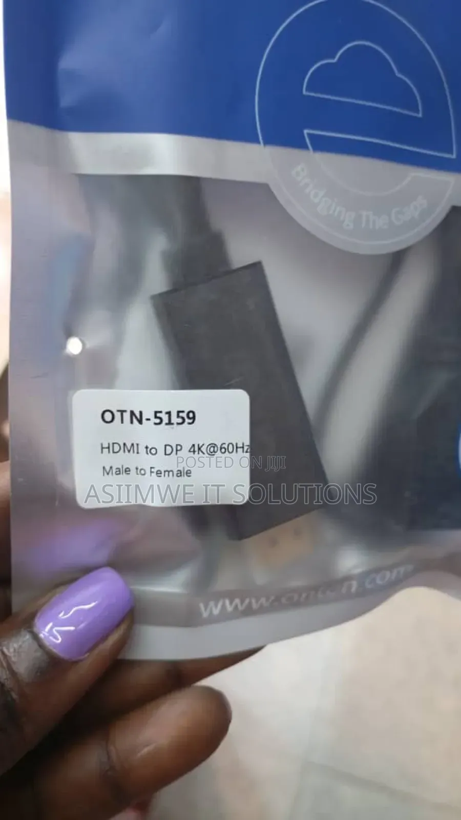 Hdmi to Dp Original Cable. Male to Female.