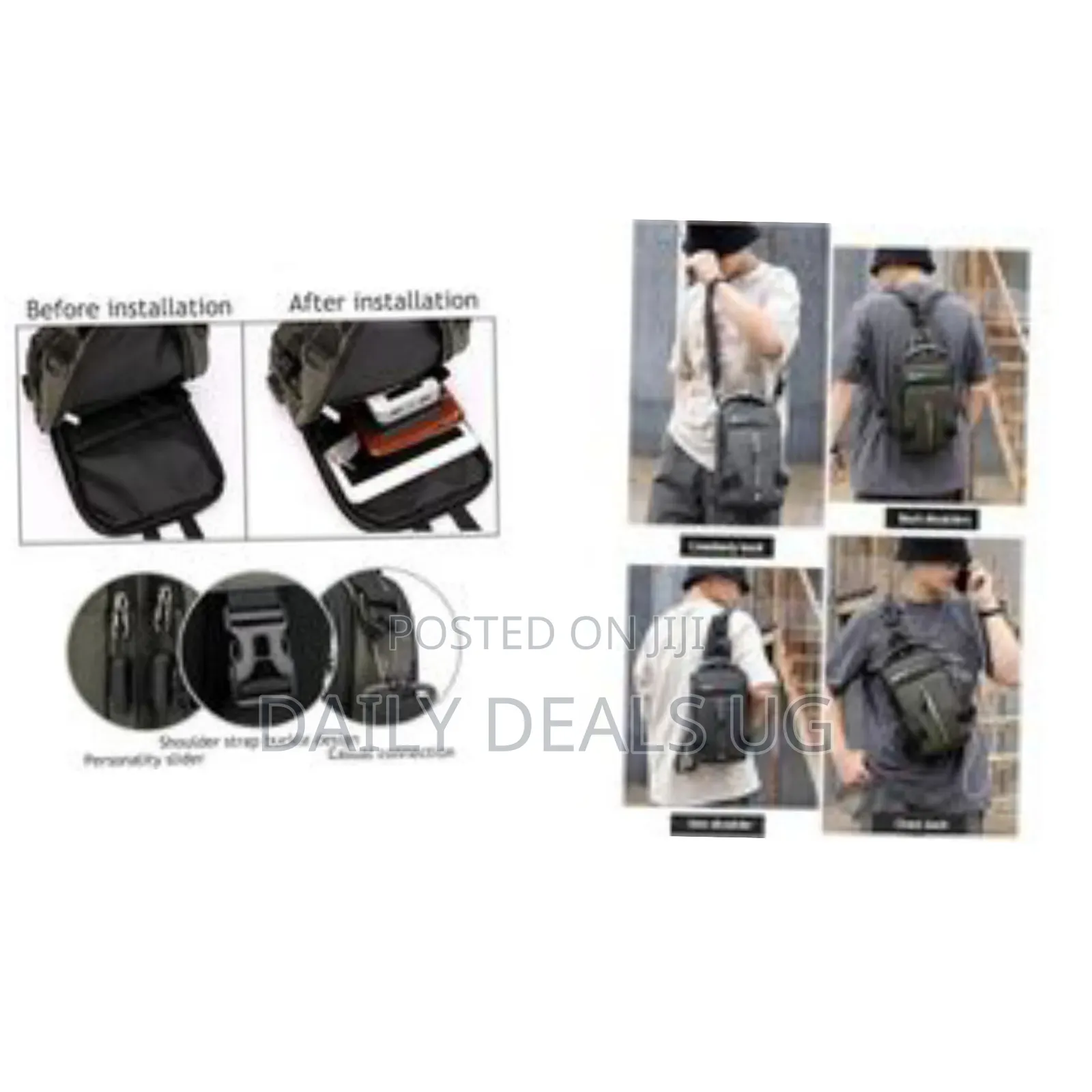 Cross-Border Exclusively for New Men's Multi-Functional Chest Bag