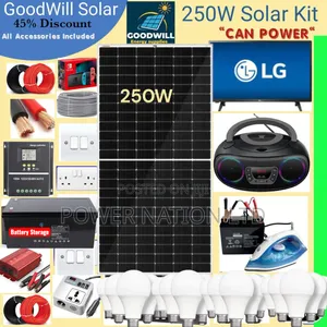 250w Power Nation Solar System Full Kit