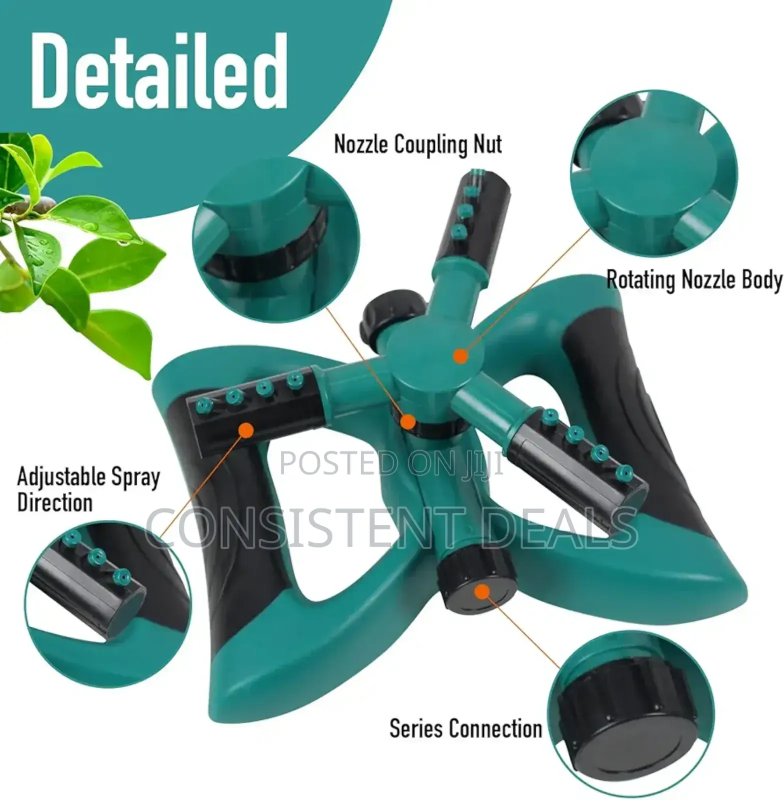 Rotating Lawn Garden Water Sprinkler