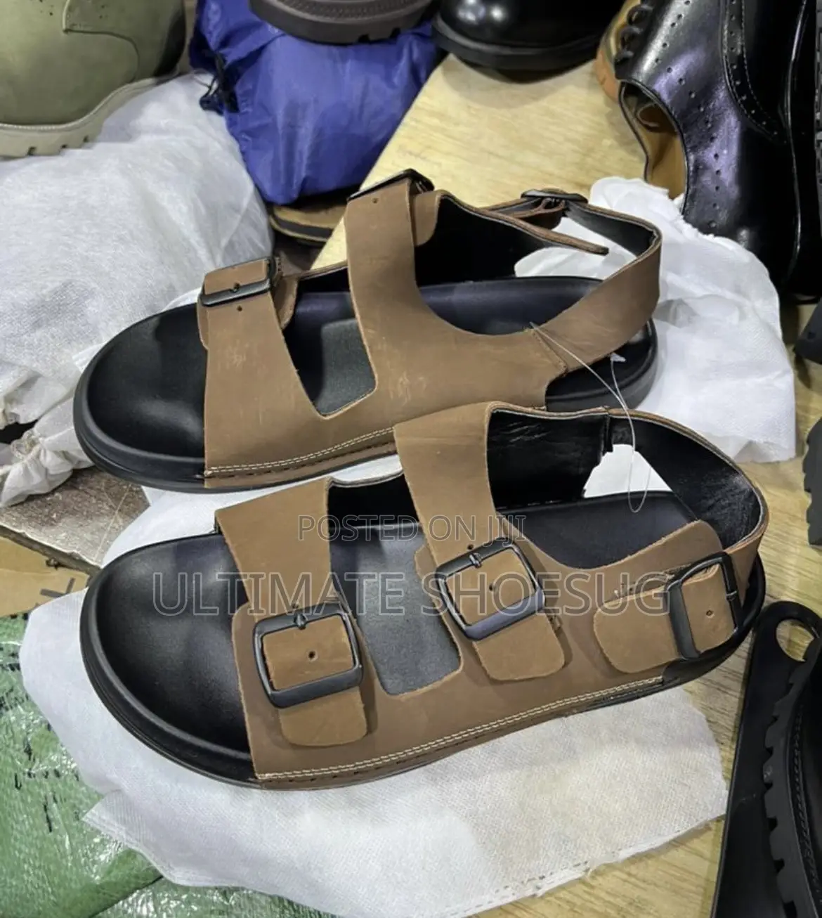 Ecco Leather Back Strap Sandals