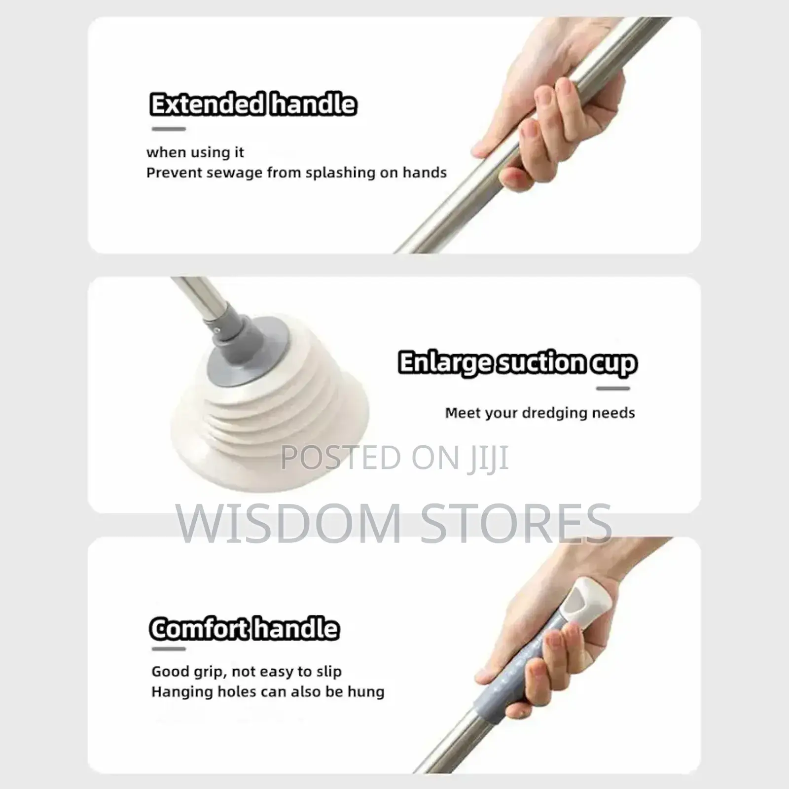Suction Cup Drain Cleaner.