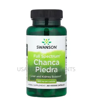 Chanca Piedra Liver and Kidney Support 500mcg 60veg Capsules Swanson