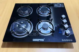 Geepas 4 Burner Gas Hobb 
Auto Ignition 
Glass Top Cover