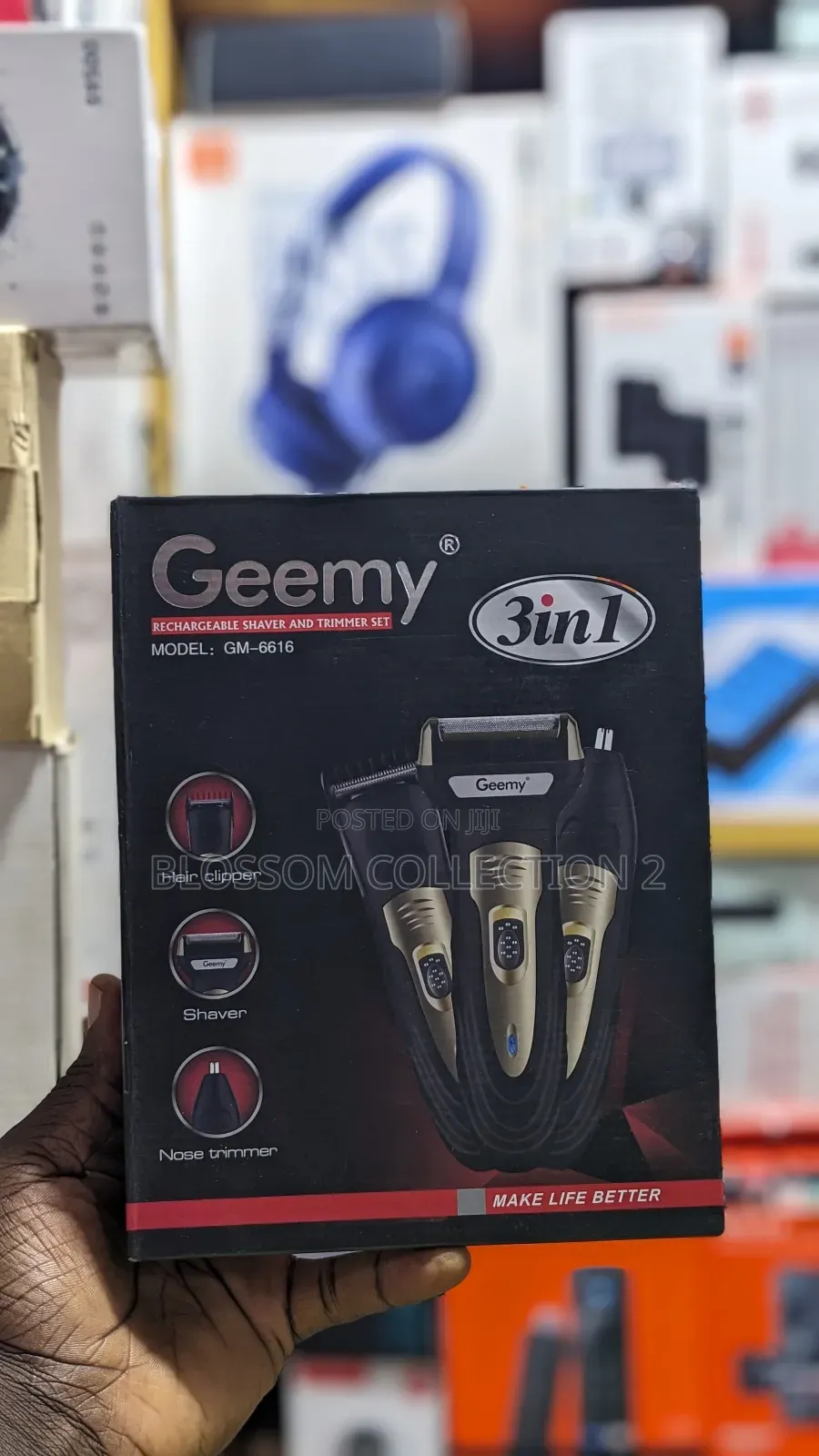 Geemy 3 in 1 Rechargeable Shaver and Trimmer